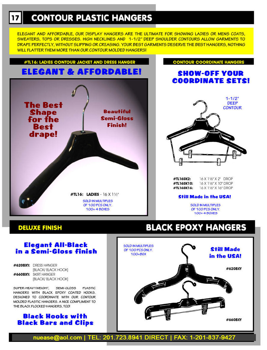 molded plastic hanger